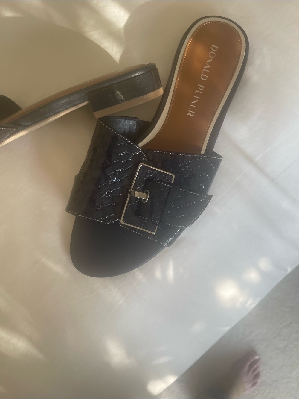 Donald Pliner Patent Leather Sandals